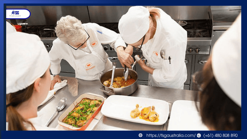 Chương trình học nghề bếp tại Úc linh hoạt, thực hành nhiều và bằng cấp quốc tế